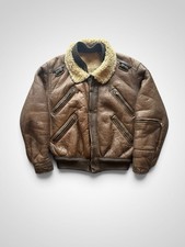 Sicons by Giorgio Armani Shearling Bomber Led...