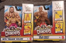 Mattel WWE Knuckle Crunchers all mighty bobby lashley and seth freakin rollins