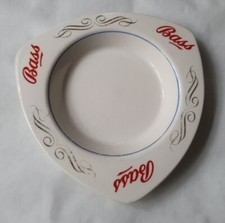 Vintage Retro BASS White  Beer China Pub Ashtray