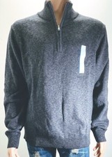 Goodfellow  Co Men's 1/4 Zip Pullover Sweater Charcoal Gray - Sizes L, M