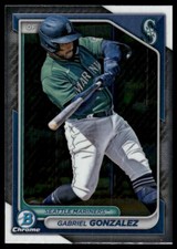 2024 Bowman #BCP-35 Gabriel Gonzalez Chrome Prospects Seattle Mariners Baseball