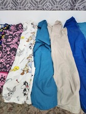 Lot Of Women's Large 6 Scrub Pants 8 Shirts Koi Cherokee Carhartt Greys Anatomy