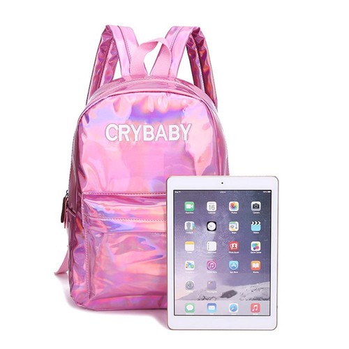 3pcs/Set Letters Unisex Street Leather Backpacks Student Shoulder Bag UK - Imagen 4 de 13
