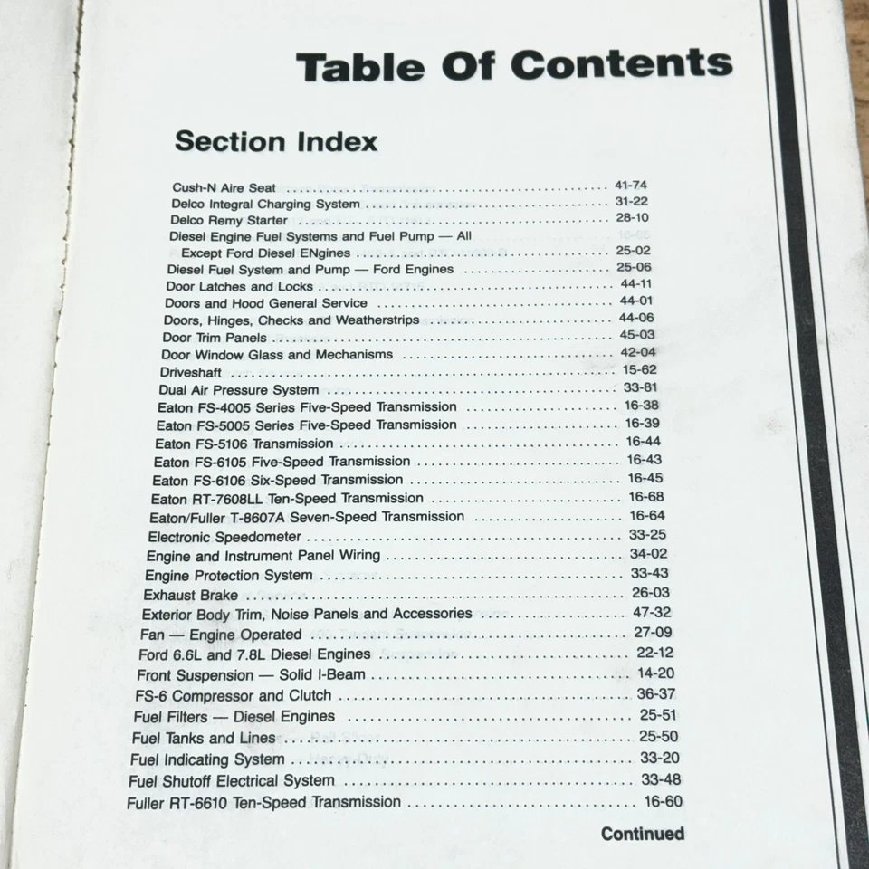 1989 Ford L Series Truck Shop Service Repair Manual Volume L Part # FPS-12111-89 - Image 4 of 4