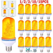 LED Flame Light Bulb 4 Modes Flickering Bulbs Upside Down Effect E26/E27 Base