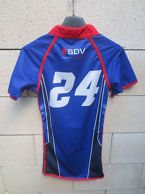 Maillot porté Lycée FRANCE Singapour rugby match worn shirt