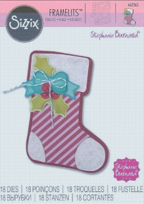 Sizzix Framelits Dies Stocking Stanzform Weihnachten Nikolausstiefel  12x14 cm