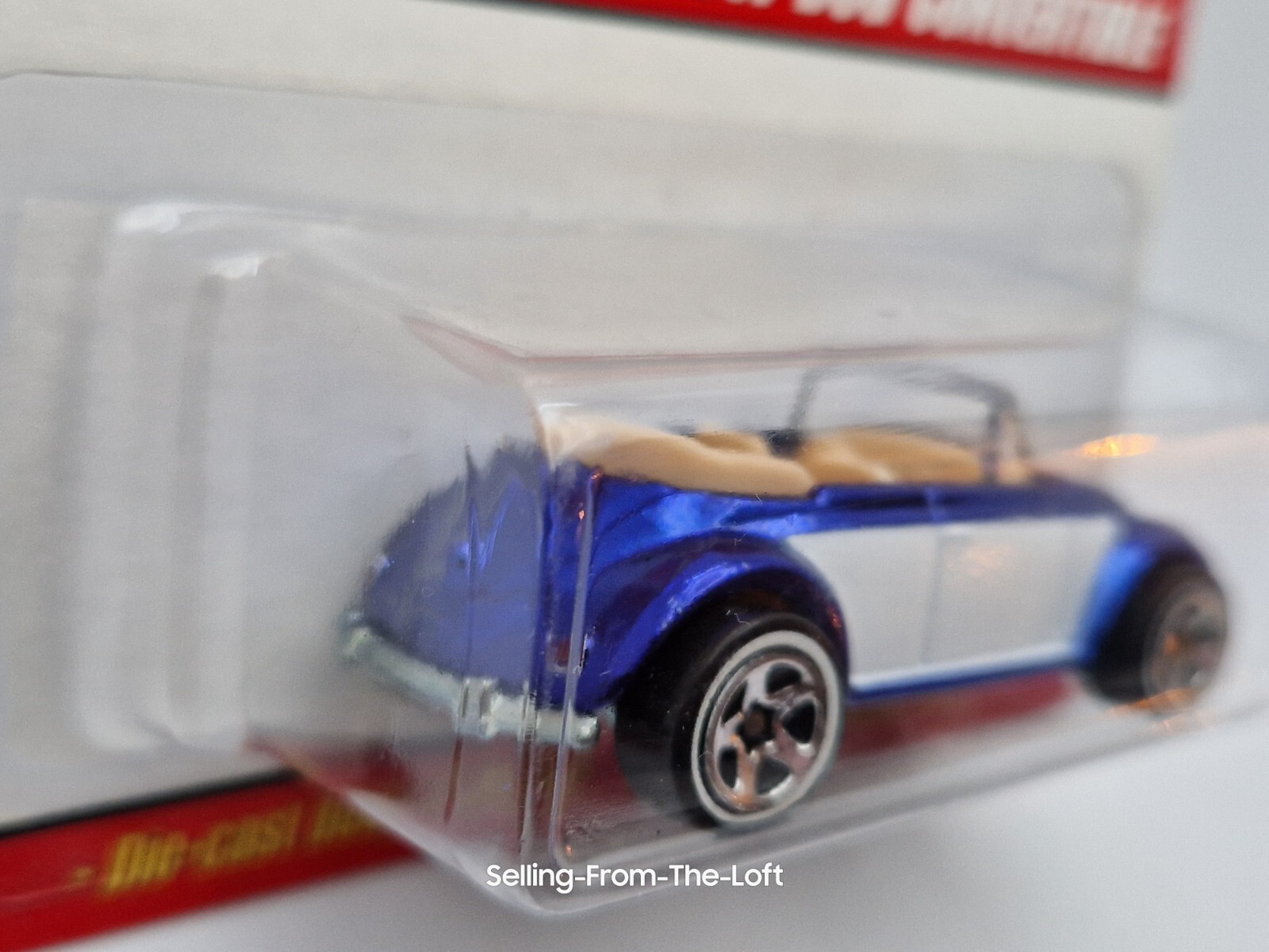 Hot Wheels VW Beetle Bug Convertible Classics in Blue Diecast Vehicle