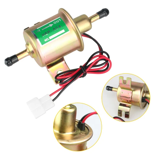 2 Packs 12V Electric Fuel Pump HEP-02A Universal Inline Low Pressure Gas Diesel - Bild 4 von 11