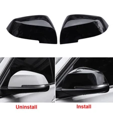 For BMW 3 Series GT 2013-2018 Bright black abs Rear View Side Door Mirror Cover
