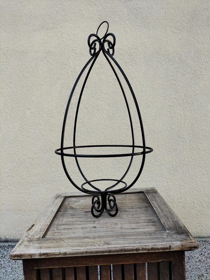 Particolare E Bella Struttura in Ferro Porta Piante Lampade o Gabbia Per Uccelli - Immagine 2 di 4