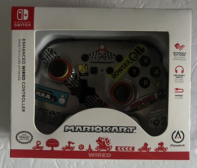 PowerA Enhanced Wired Controller for Nintendo Switch Mario Kart NEW