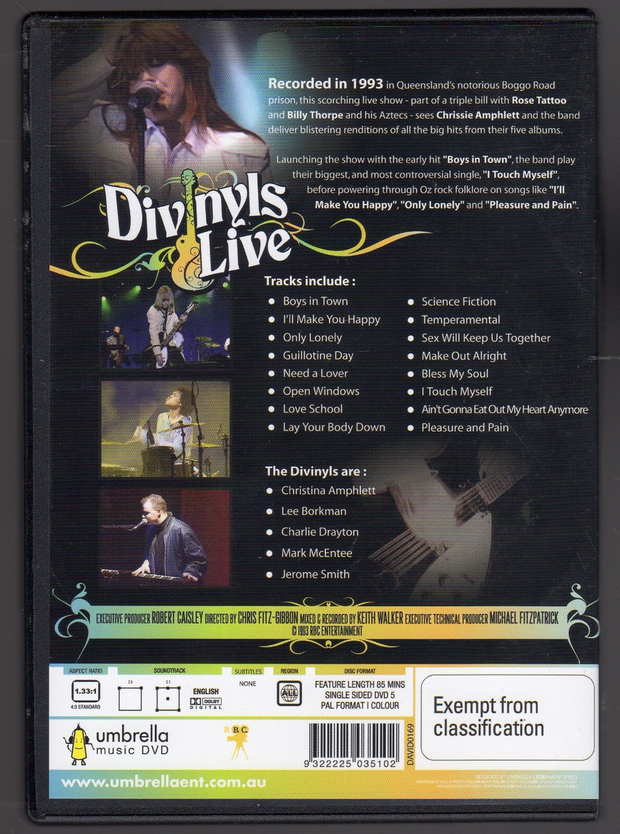 DIVINYLS LIVE: JAILHOUSE ROCK - RECORDED AT BOGGO ROAD PRISON