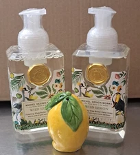  MICHEL DESIGN WORKS "Wild Lemon"  Shea Foaming Hand Soap Set of 2 New!