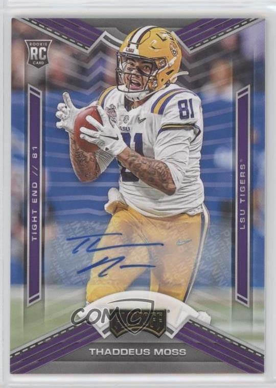 Thaddeus Moss Panini Chronicles Draft Picks Playoff #12 Autograph