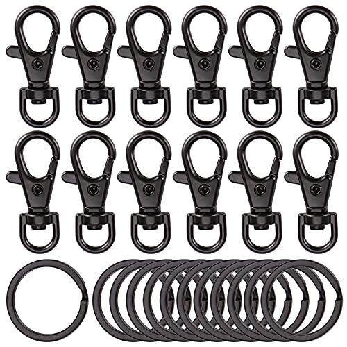 24pcs Metal Swivel Clasps Lanyard Snap Hook Premium Lobster Claw Clasp - Bild 1 von 5
