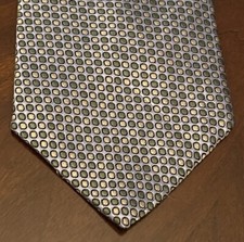 Vintage Geoffrey Beene Green Blue 100% Imported Silk Men’s Neck Tie Made In USA