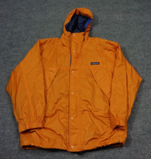 Vtg Patagonia Jacket Kids 10 Orange All Terrain Jacket Ripstop Shell Coat Hooded