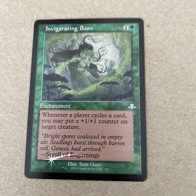 Invigorating Boon RETRO FRAME FOIL, Dominaria Remastered, MTG DMR NM/M