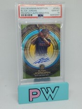 2022 Bowman Inception Autograph Gold Foil Blaze Jordan Auto /50 #PA-BJ PSA 10