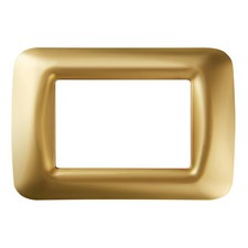 GEWISS GW22663  PLACCA TOP SYSTEM 3P ORO ANTICO