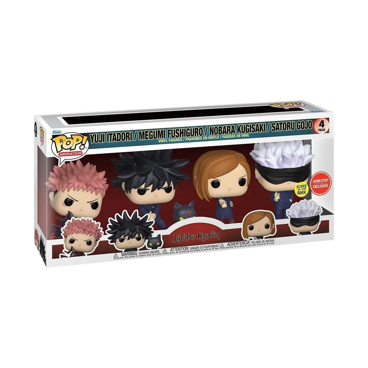 Funko POP! Jujutsu Kaisen Yuji Itadori Megumi Fushiguro Nobara Kugisaki  Satoru