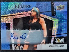2022 AEW Kris Statlander Blue Line AUTO /35 Upper Deck ALLURE Mint #81215