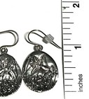 NWOT Or Paz Sterling Silver 925 Hummingbird Flowers Dangle Earrings Israel PZ Au — photo 5