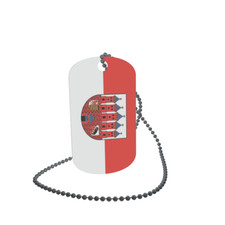 Dog Tag Flag Bunting Zerbst Dog Tag Aluminium 30 x 50mm