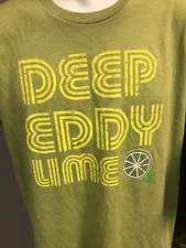 Deep Eddy Vodka Lime T-Shirt - Size Medium Austin Texas￼ Green Distillery￼