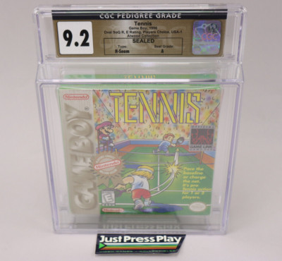 Tennis Nintendo Game Boy GB 1996 Factory Sealed CGC Pedigree Atwood 9.2 A