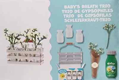 NEW MGA miniverse make it mini lifestyle BABYS BREATH TRIO PLANTS