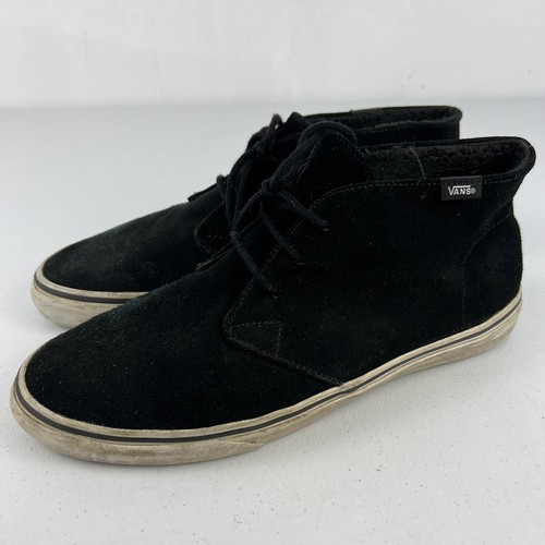 vans black chukka boots