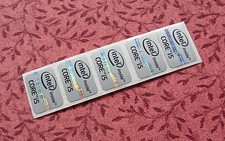 Lot of 10 Intel Core i5 Inside Gray Silver Stickers 15.5 x 21mm 2012 Ivy Bridge