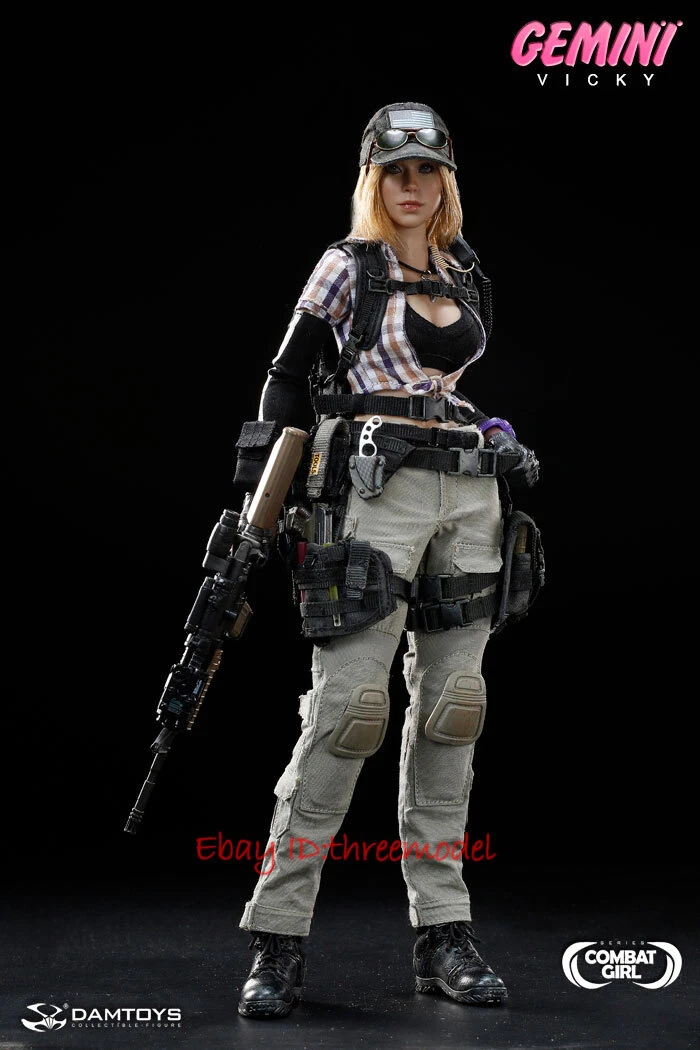 DAMTOYS DAM 1/6 DCG002 COMBAT GIRL Series Gemini Vicky Action Figure In Stock