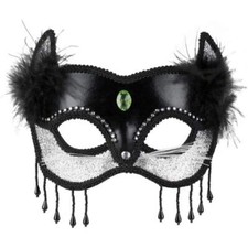 Boland Black Cat Eyemask Adult Fancy Dress Accessory