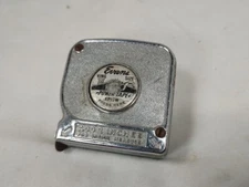 Vintage Evans 12 FT. Tape Measure Power White Tape Made In USA Used KP12W