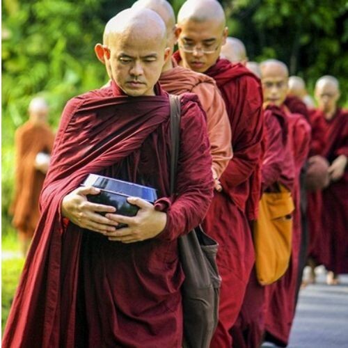 Monk Robes Theravada Buddhist Triple Maroon SIVURA 100% Thai Cotton ...