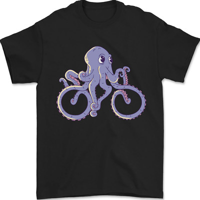 Ein Fahrrad Octopus Lustig Cyclist Fahrrad Herren 100% Baumwolle