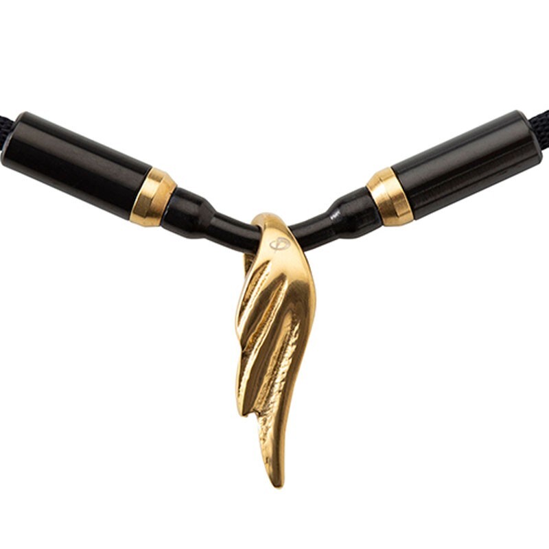 Phiten Japan 25 RAKUWA NECKLACE WINGS GOLD Yuzuru Hanyu Pro