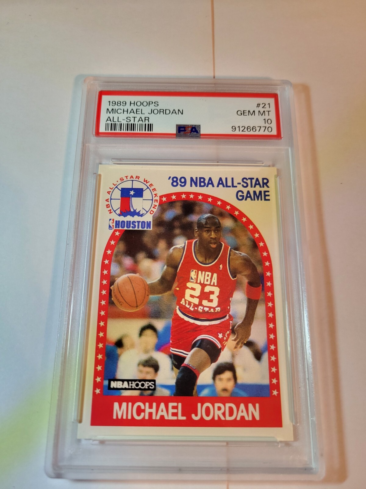 1989 Hoops #21 Michael Jordan All-Star PSA 10 Gem Mint