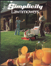 Simplicity Pedestrian Lawnmowers Brochure Leaflet
