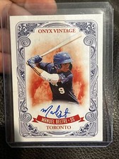 2021 Onyx Vintage Blue Ink Auto /275 Manuel Beltre #VAMB Auto