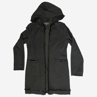 Laundry by Shelli Segal Hooded Bouclé Jacket cardigan textured classic winter S 