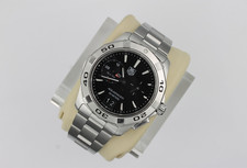 Tag Heuer WAP111Z.BA0831 Mens Aquaracer Alarm Watch Black Silver Stainless Steel 4