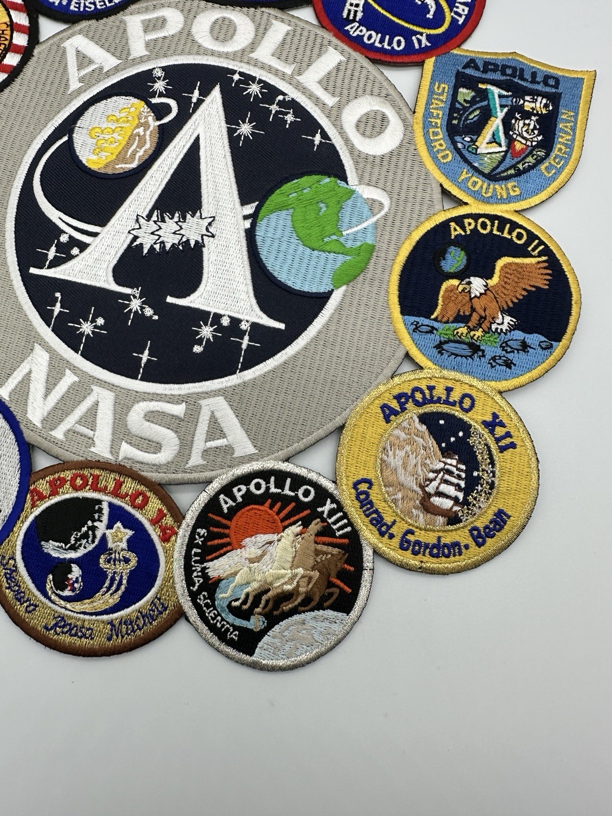 Apollo NASA Mission 10” Patch Collage Space X Lunar Landing