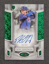 2024 Tier One Pete Crow Armstrong Break Out Green Foil Auto /49 