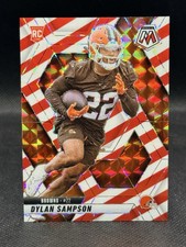 2025 Panini Mosaic - Rookies Dylan Sampson #355 Red & White Stripe Prizm (RC)