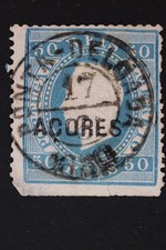 Azores Scott 34 Used Faulty Perfs Ponta Delgada Postmark