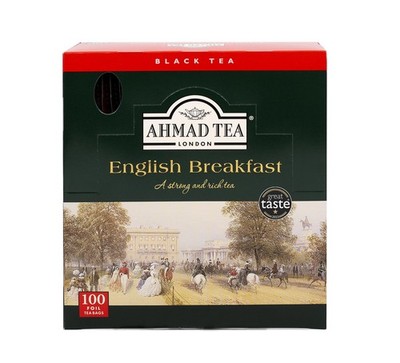 Ahmad English Breakfast Tea 100 Count Delicious Smooth Flavor Caffeinated Blend